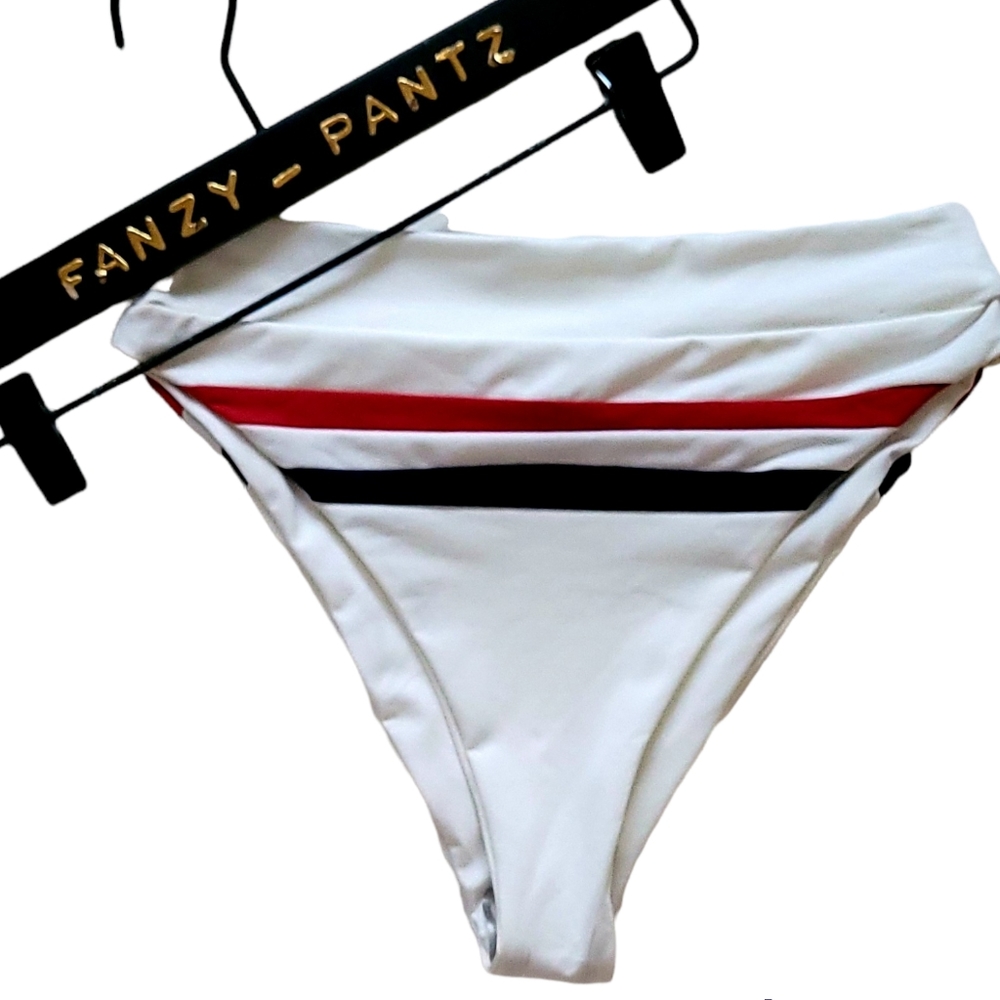 L*Space Wilson bikini bottom NEW high waist white - Picture 2 of 6